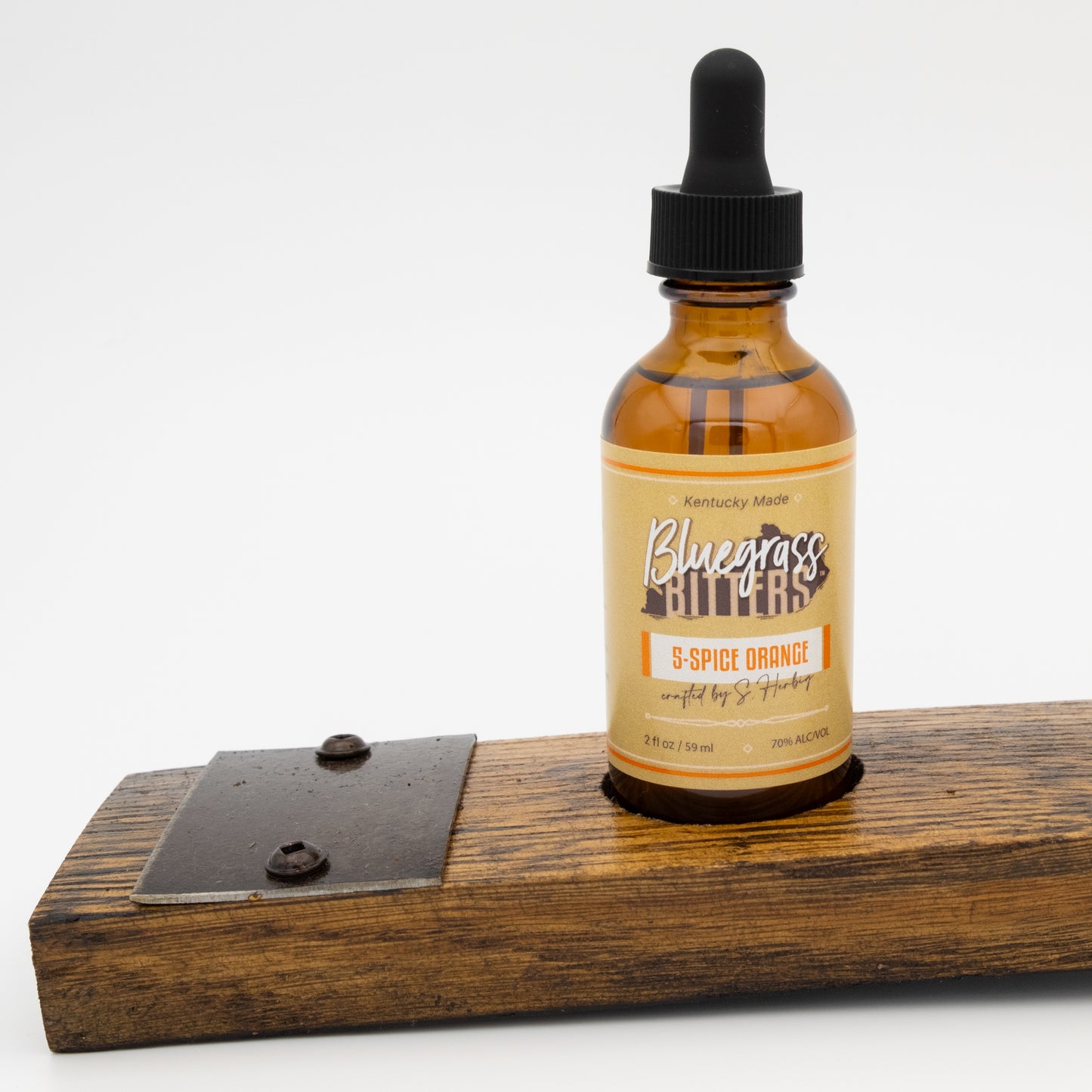 Hand Finished Barrel Stave Bitters Display