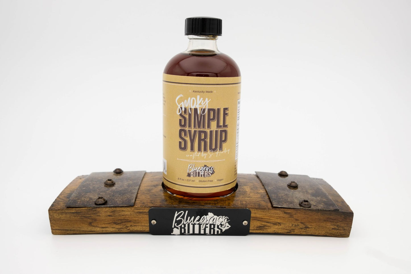 Hand Finished Barrel Stave for Your Smoky Simple Syrup